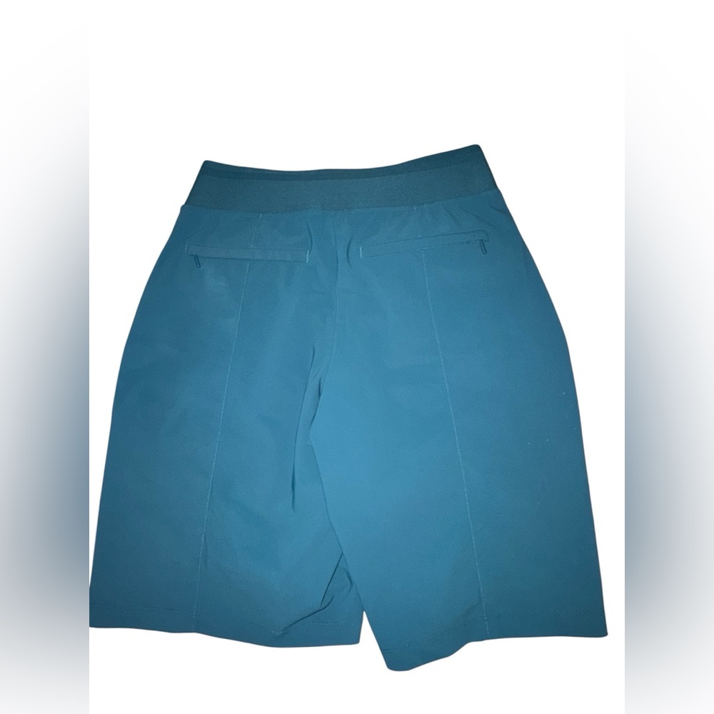 Athleta Teal Cosmic Bermuda’s Women's Shorts Size 4 Teal - Picture 3 of 9